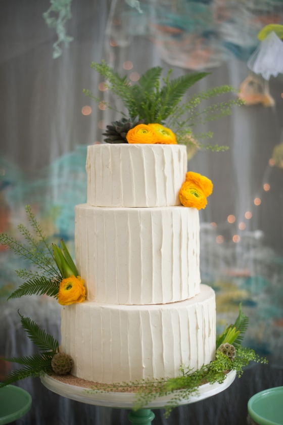 Cake, buttercream cake, flowers, fresh flowers, fresh floral, sea, dessert table, buttercream, buttercream cake, cake, wedding cake, ann arbor, metro detroit, 