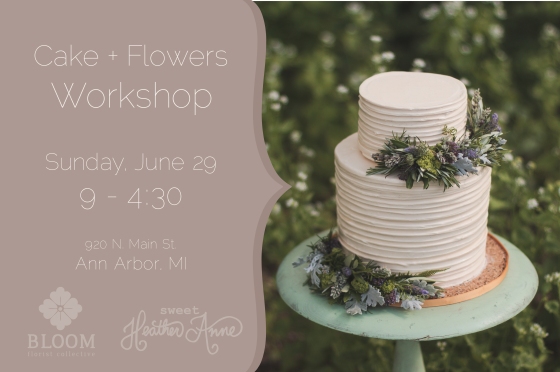 Cake & Flowers Workshop Flyer